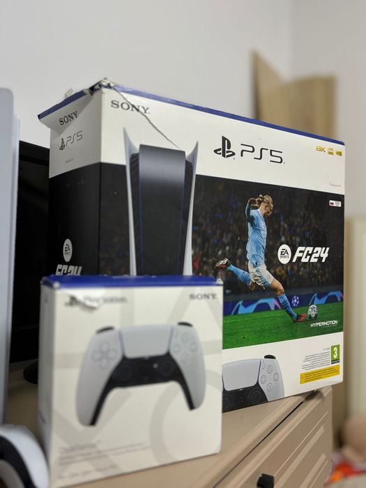 Ps5 коробкасымен шнурларымен барлыгы бар!!!