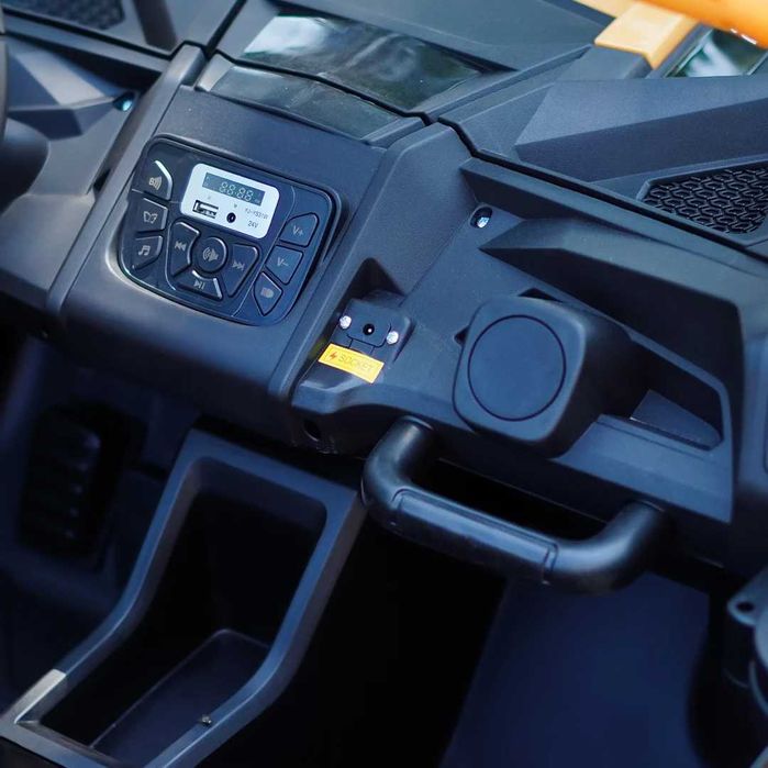 UTV electric cu 4 locuri, Kinderauto Racing 4x 150W 24V 14Ah gold