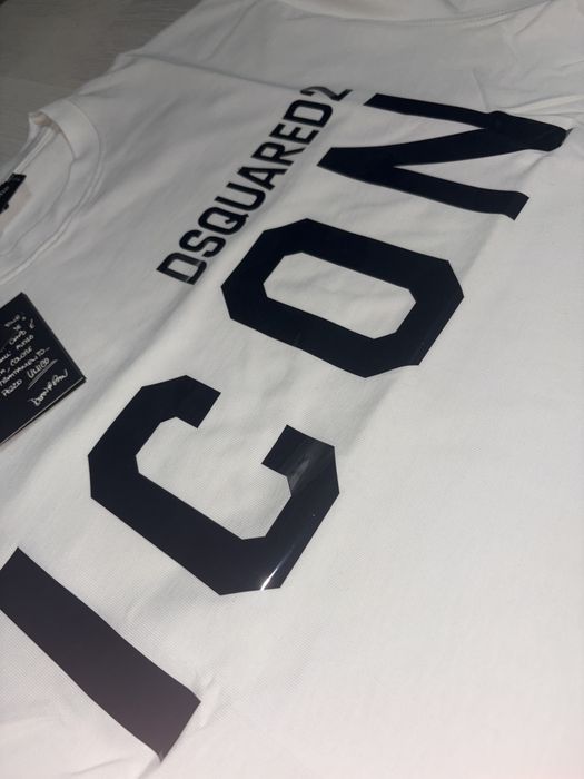 Tricou alb dsquared