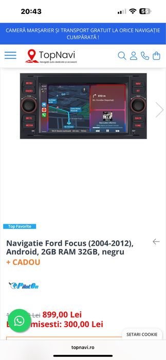 Navigatie Ford focus 2gb ram