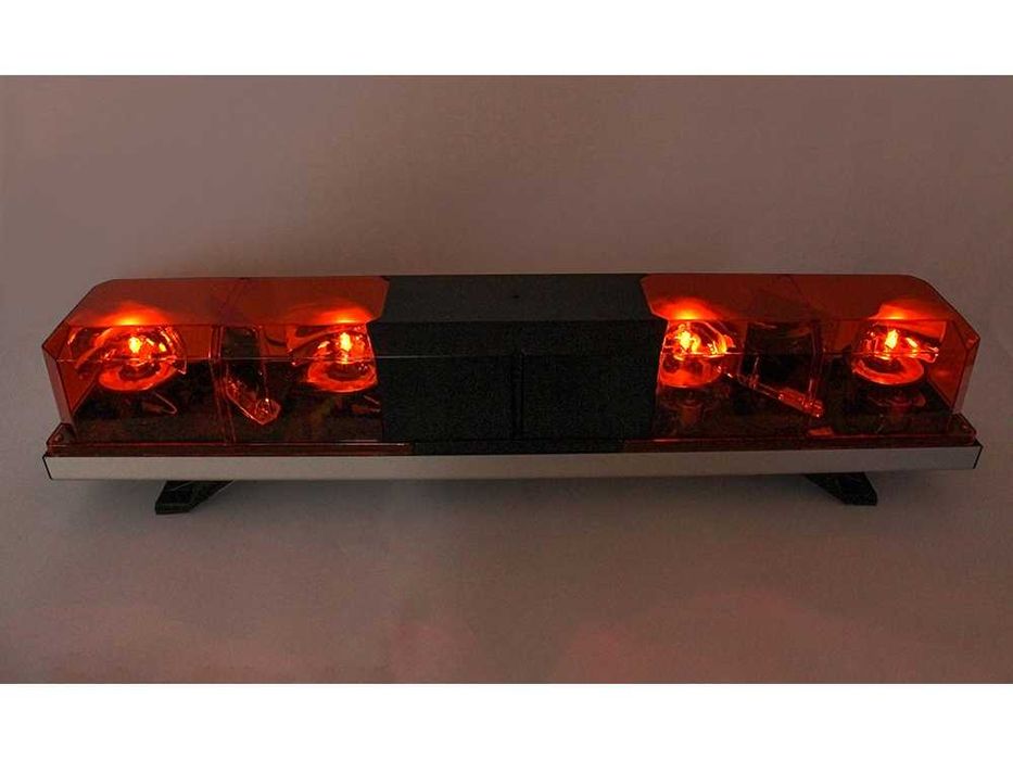 Rampă girofar halogen 12V – bară avertizare auto portocalie