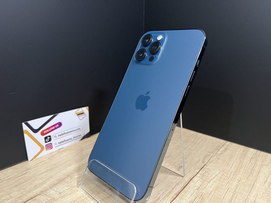iPhone 12 Pro Max 512Gb Pacific Blue Second-Hand 3 ani gara