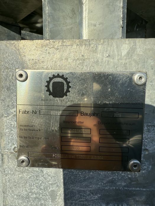 Bazin Inox 1000L ca noi