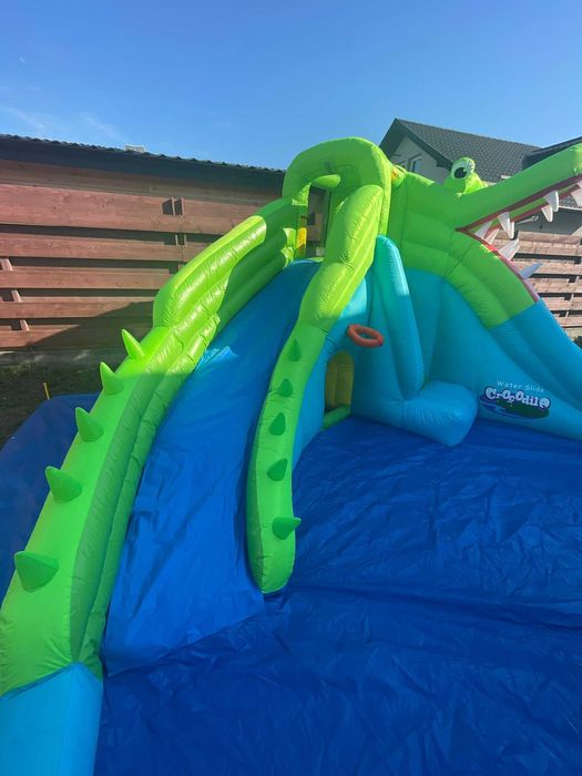 Tobogan gonflabil Happy Hop, Crocodil cu/fara apa CA NOU!