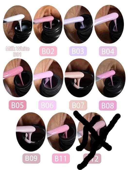 Ново! 20 цвята каучкова база за гел лак, Kodi - 12 ml!