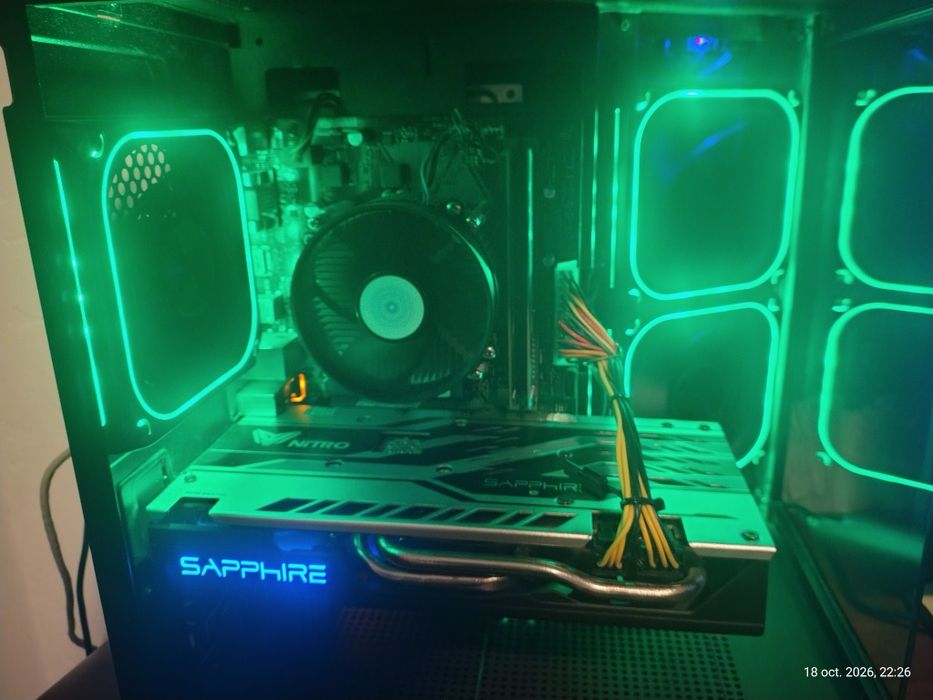 PC gaming i5-8600 + rx 580 sapphire nitro+ 8gb și 16 gb ram