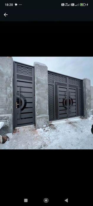 Изготовление ворот навес перила