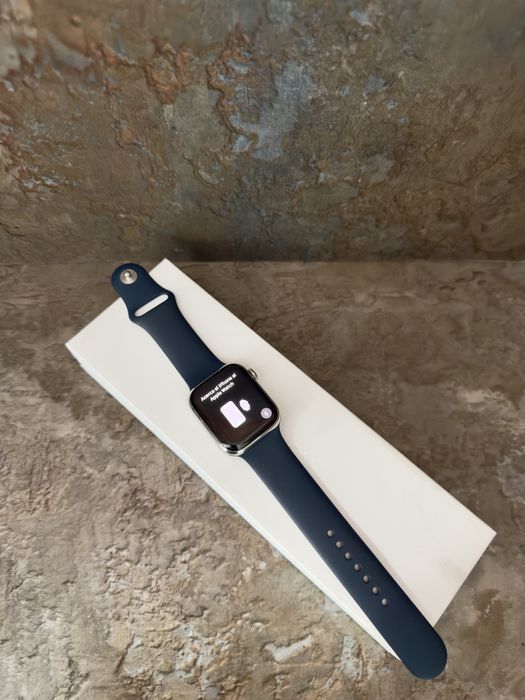 APPLE Watch 9 45mm Stainless Steel / Baterie99% / Garantie