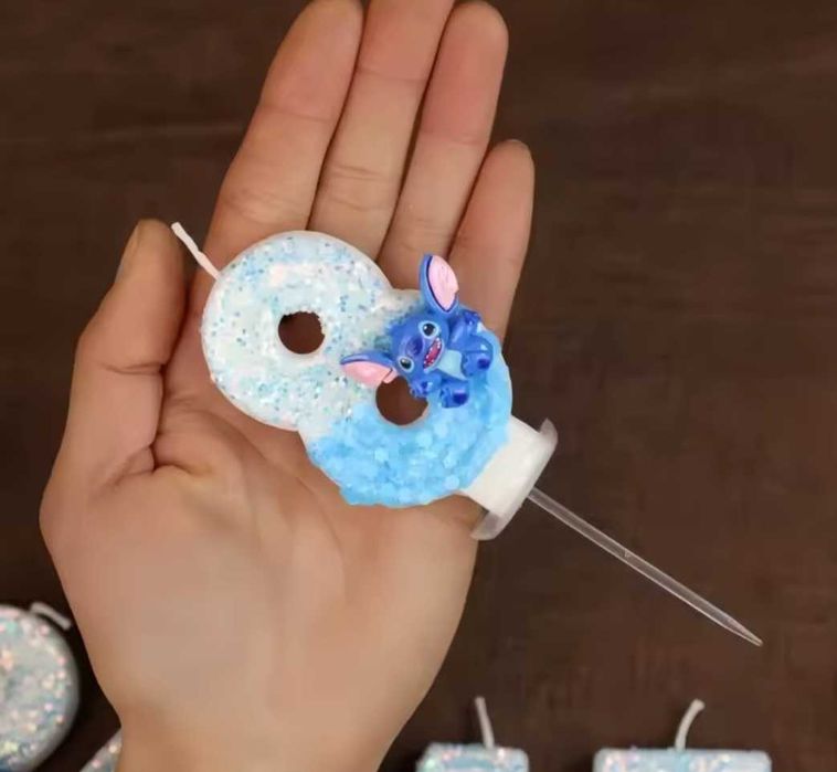 Свещички за торта на Стич