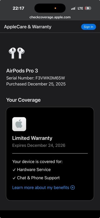 Vând AirPods 3 Pro – produs primit cadou, dar pe care nu îl folosesc, așa că prefer să îl vând.