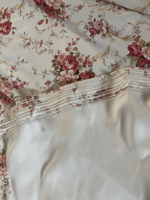 Set draperii cu imprimeu floral