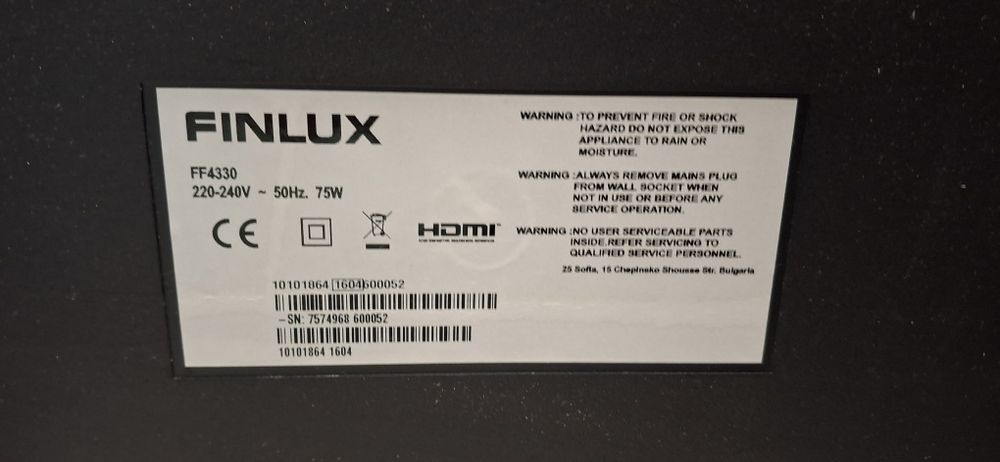 Продавам телевизор Finlux