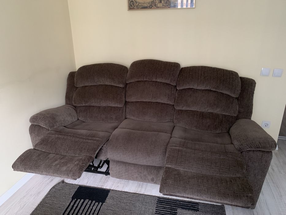 Canapea MOBEXPERT , 3 locuri , 2 reclinere manuale