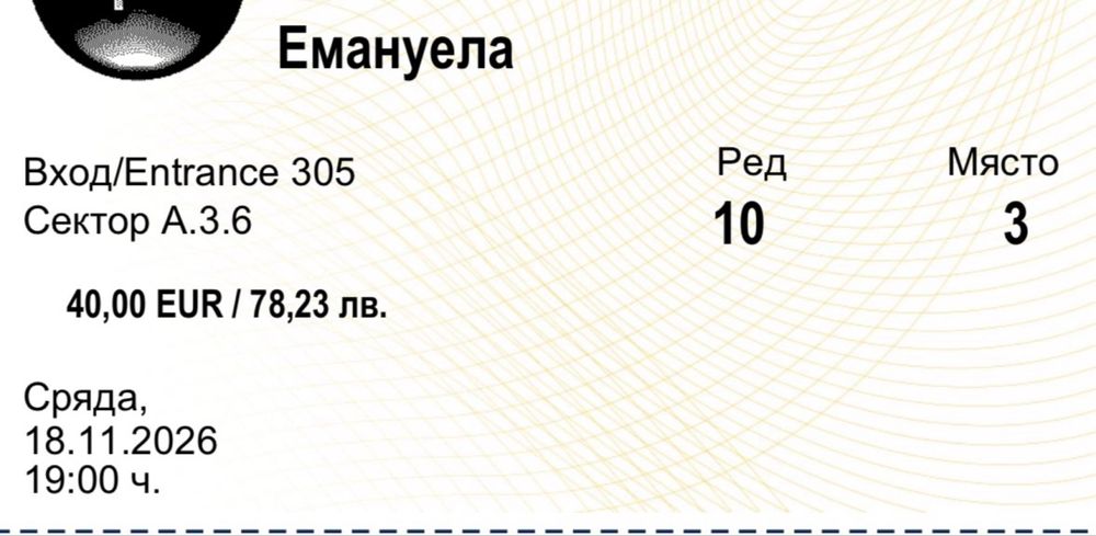 Билети за емануела
