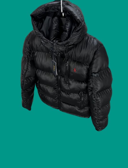 Geaca Polo Puffer Negru Lucios (marimi: L,XL,XXL)