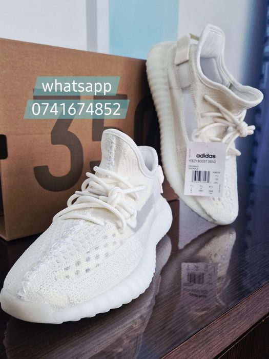 Yeezy V2 White Cream Adidas Nou + Cadou Surpriza