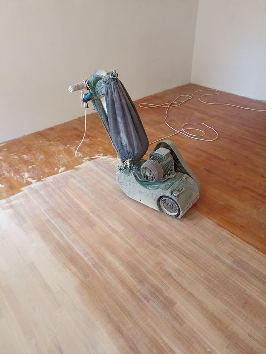 Шлифовка пол паркет