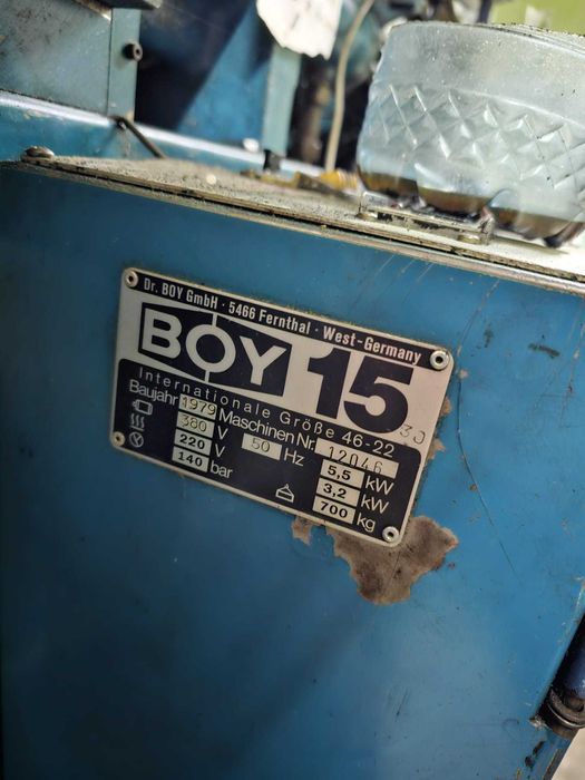 Mașină de injecție mase plastice BOY 15 S, 15 tone, fabricată Germania