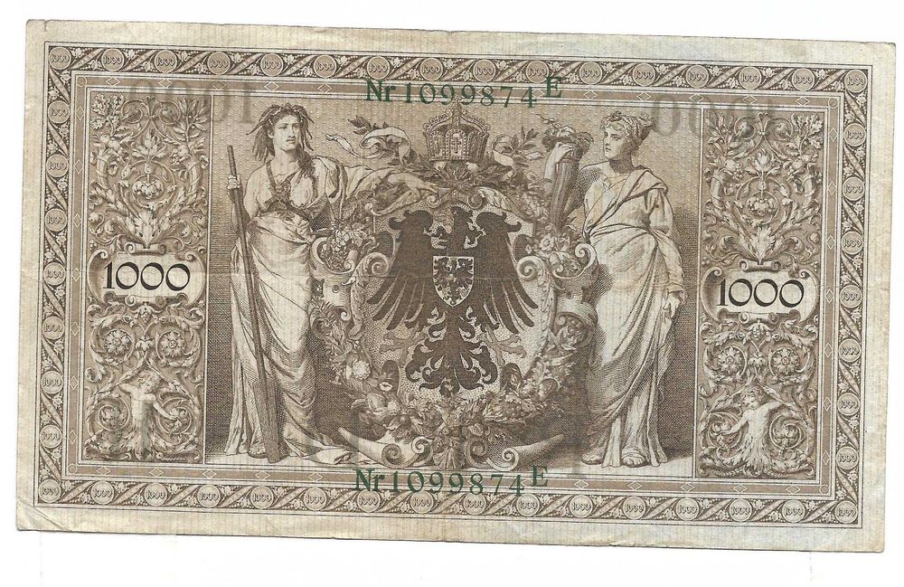 Super bancnota / bancnote vechi Germania Deutsches Reich numismatica