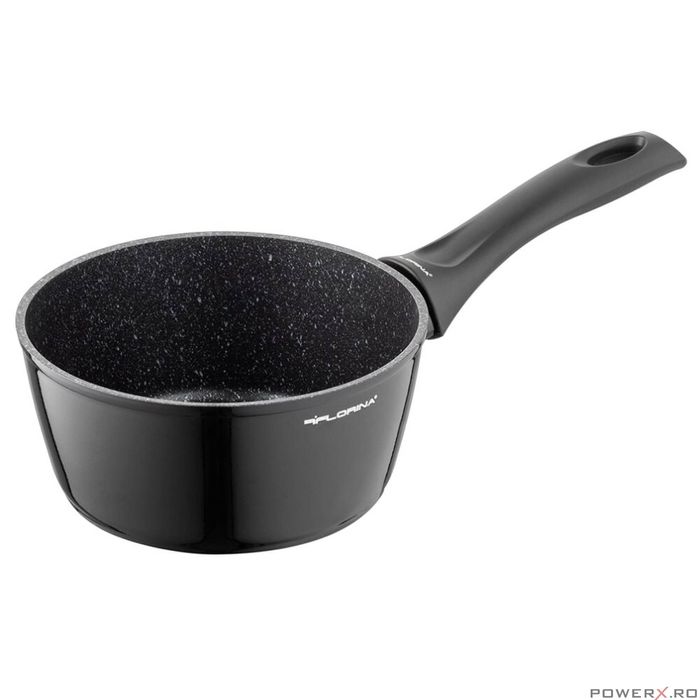 Cratita din aluminiu, cu invelis antiaderent, 16cm, 1.3l, negru,