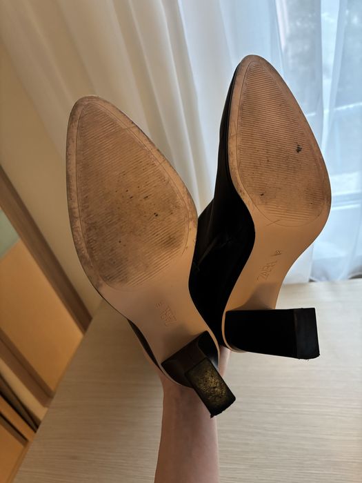 Zara Ботуши естествена кожа