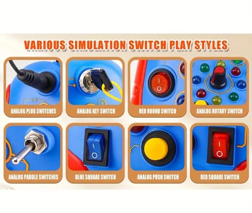 Монтесори бизи борд 18+ месеца