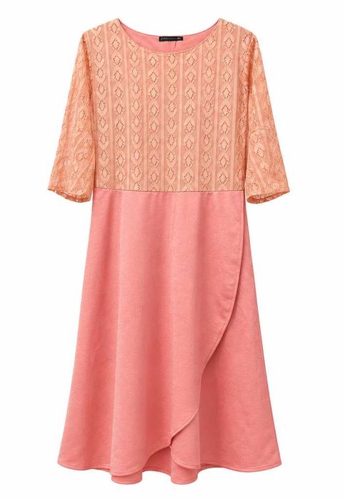 Peach maxi dress
