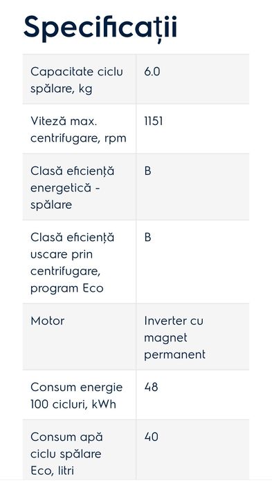 Masina spalat noua Electrolux