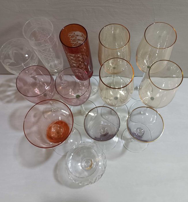 Фужеры на добор цветное стекло