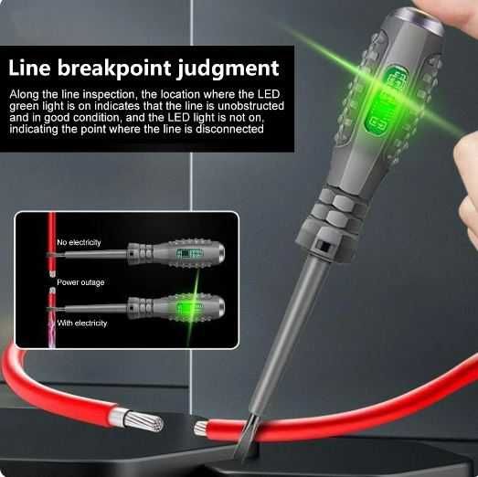 Surubelnita cu detector de tensiune fara atingere detectie faza si nul