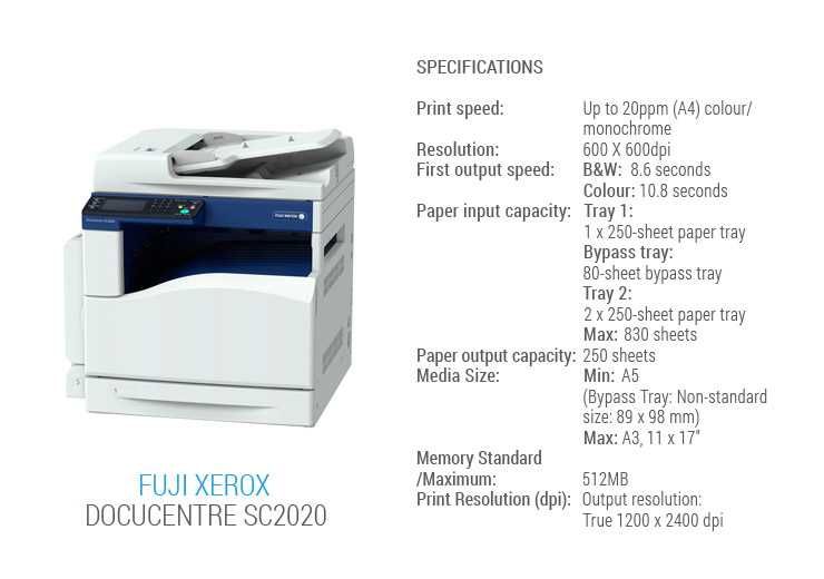 Цветной лазерный МФУ Xerox DocuCentre SC2020, формат А3