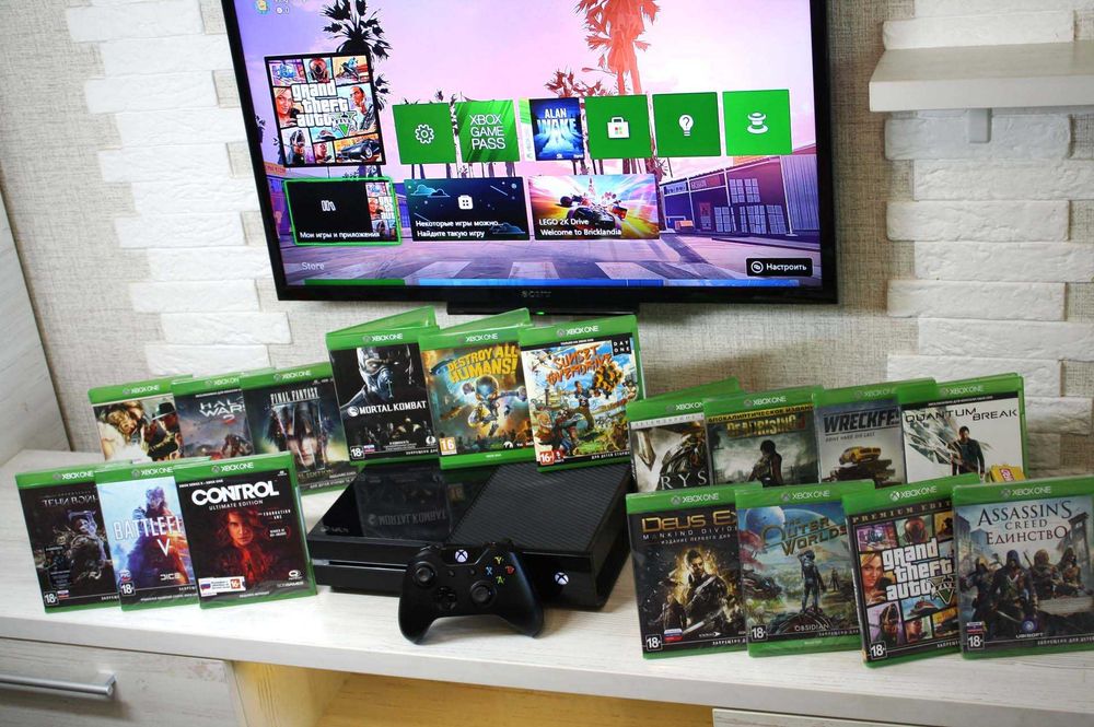 Xbox One + GTA5-Ufc-Fifa