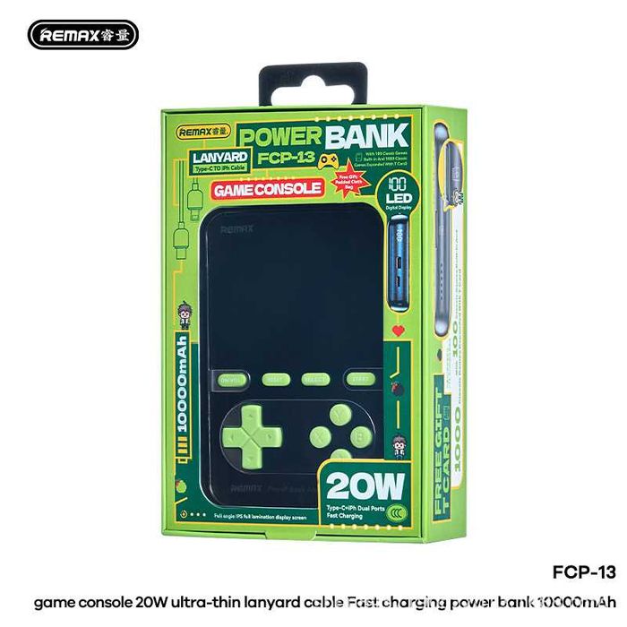 Remax FCP-13 Game Console 20W Power Bank CCC 10000mAh & iPhone 16 17