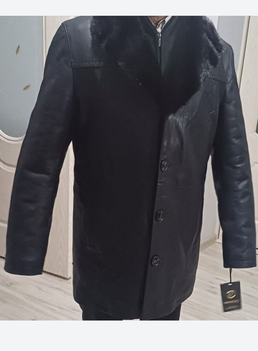 Дубленка кожанный