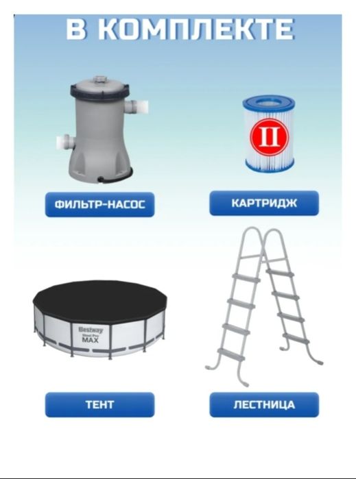 Бассейн каркасный