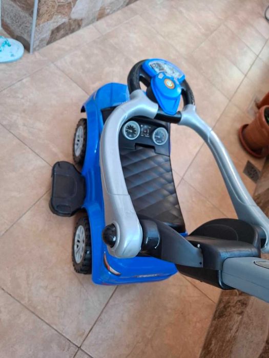 Детска кола за бутане с дръжка “SPORT CAR”