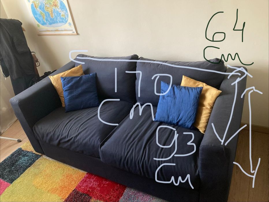 Canapea IKEA Vimle 2 locuri huse detasabile usor de spalat