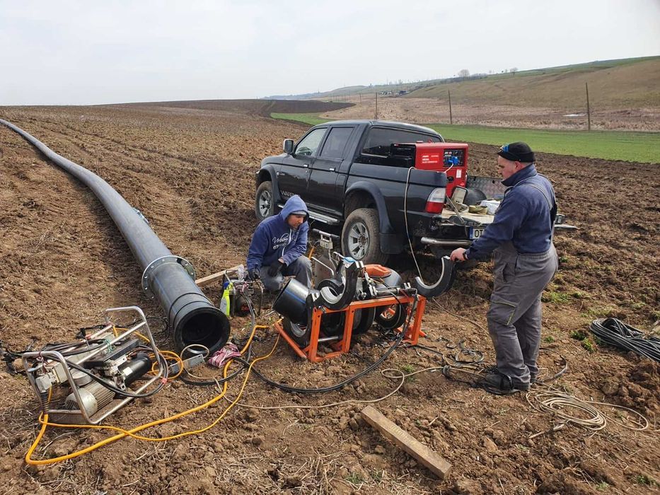 Sudura cap la cap teava din polietilena