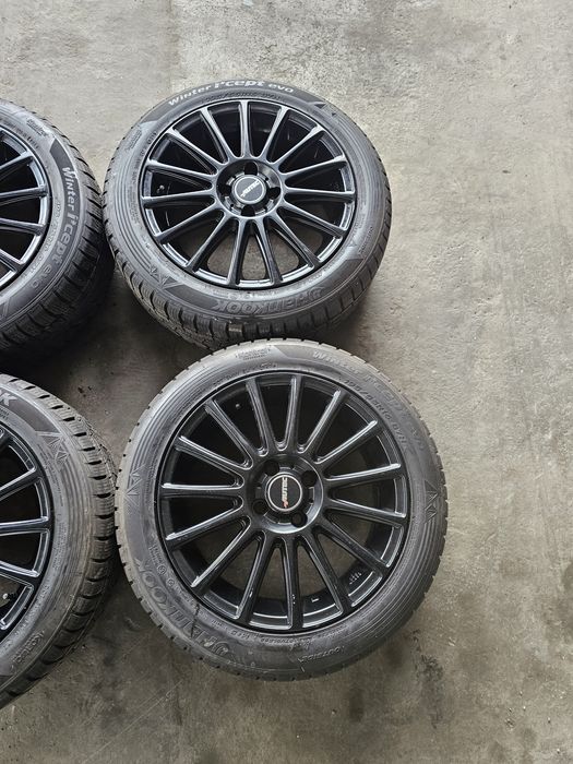 Jante 4x100 cu anvelope 195/55R16 M+S