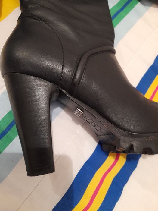 Cizme dama piele toc 10 cm ! 36 mar !