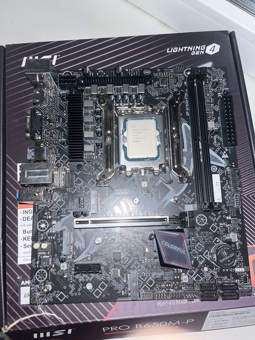 i5 14400f и материнская плата colorful battle-ax b760m кулер