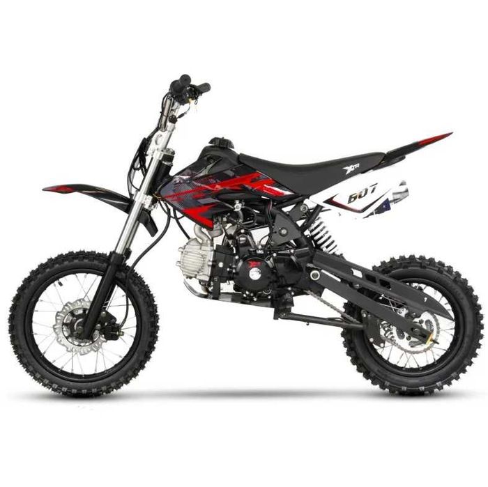 Motocicleta Cross/Enduro copii 4T XTR 607, 125cc, 17/14, negru/rosu