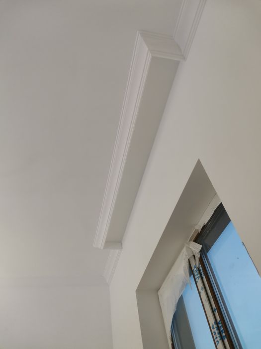 Plinta parchet duropolimer tăiată la 45 grade, cornisa, profile decora