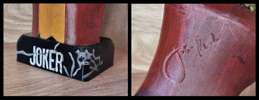 Bust Joker lucrat manual, statueta hand made