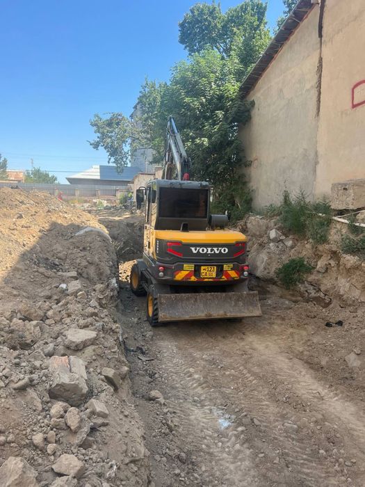 Экскаватор мини волво 60 ва 140-145 хизматлари.Услуги эксковатора