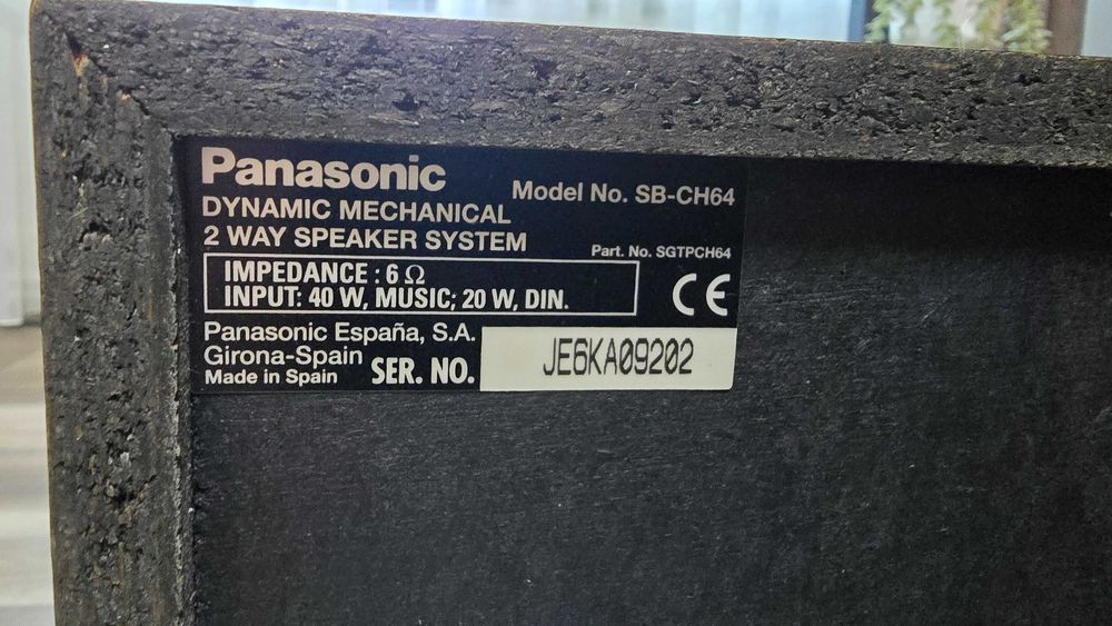 Panasonic SA-CH64M Sistem stereo Multi-CD Casetă Radio