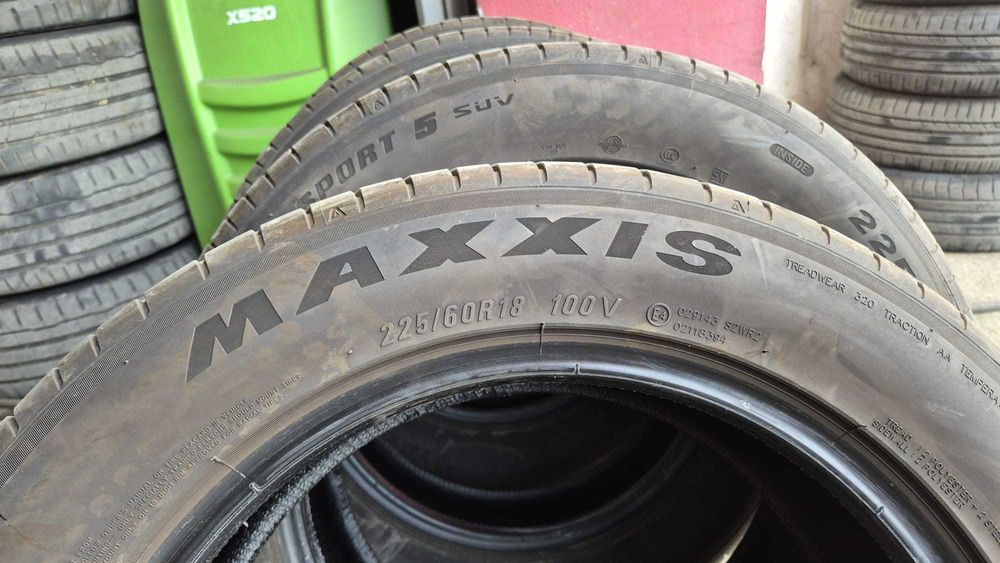 Vând 4 anvelope de vară Maxxis Victra Sport 5 – 225/60 R18 100V.