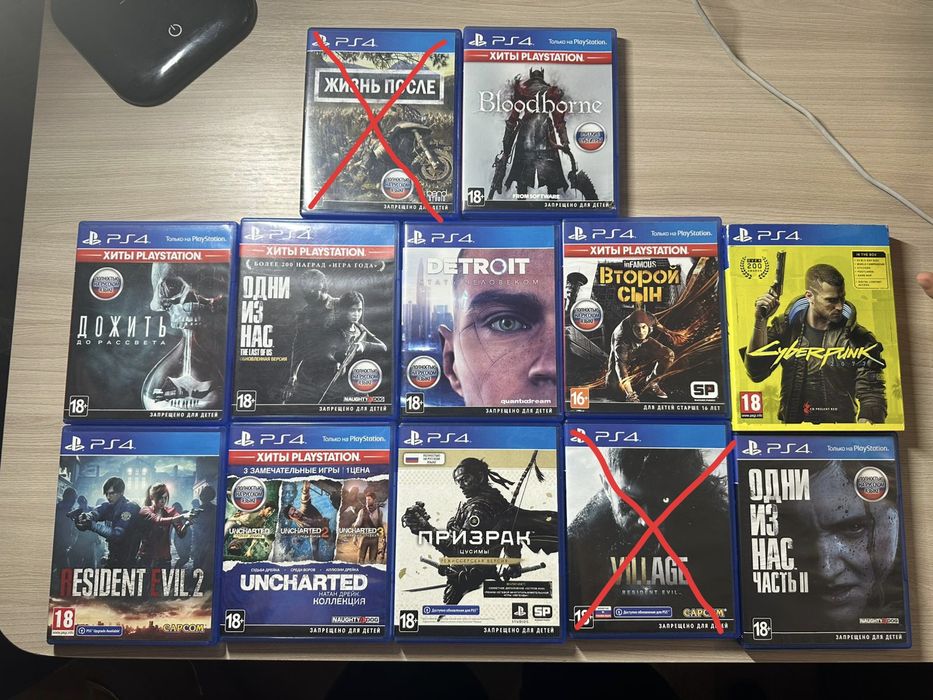 Продам диски на Ps4