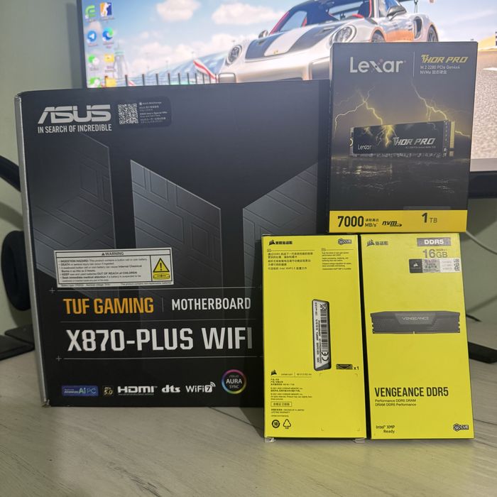 Asus Tuf X870-Plus wifi 32gb ram/ 1TB ssd nvme m.2