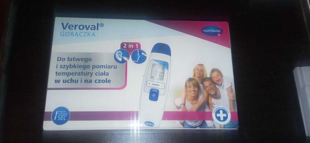 Veroval 2 в 1 инфрачервен термометър за чело и ухо
